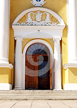 Door of church