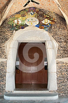 The door Church of ColÃÂ²nia GÃÂ¼ell photo