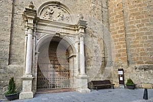 Door Church Incarnation in Loja. Granada photo