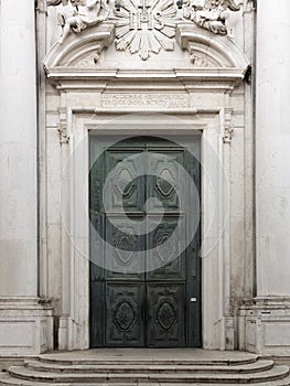 Door of the Church of Santa Maria Assunta - The Jesuits