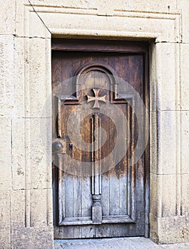The door of the Church unassailable fortress Narikala. Tbilisi photo