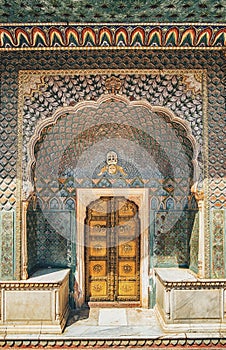 Door at City Palace in Jaipur