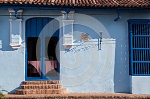 Door at colonial Cuban house