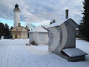 Door County Wisconsin Light House in Winter