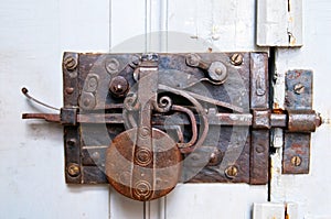 Door with deadbolt photo