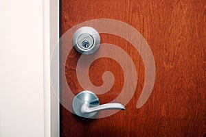 A door with deadlock