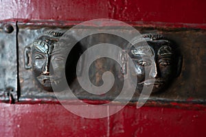 Door Decoration of Diskit Gompa near Nubra Valley