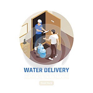 Door Delivery Water Background