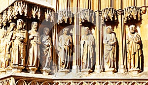 Door detail for backgrounds and textures of the La Catedral Basilica Metropolitana y Primada de Santa Tecla, Tarragona