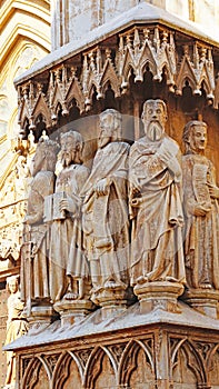 Door detail for backgrounds and textures of the La Catedral Basilica Metropolitana y Primada de Santa Tecla, Tarragona