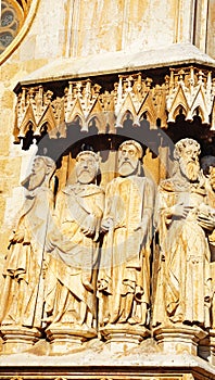 Door detail for backgrounds and textures of the La Catedral Basilica Metropolitana y Primada de Santa Tecla, Tarragona