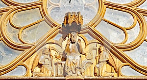 Door detail for backgrounds and textures of the La Catedral Basilica Metropolitana y Primada de Santa Tecla, Tarragona