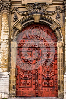 Door detail in Brussels Belgium