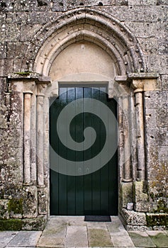 Door detail of Romanesque church photo