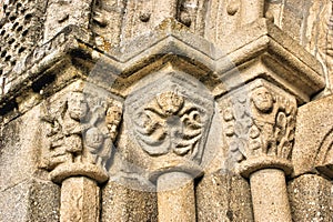 Door detail of Romanesque church photo