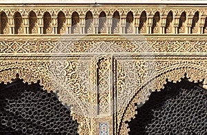 Door details of Moroccan architecture style