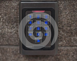 Door digital electronic access password protect security sensor