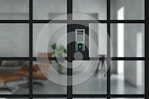 Door electronic access control machine. Finger print scan devices machine