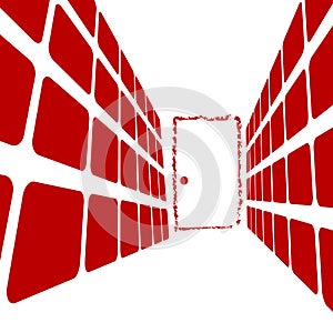 Door at the end of the hall