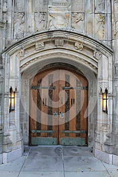 A door entrance YALE UNIVERSITY