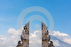 Door of evil and good. Pura Luhur Lempuyang temple Bali