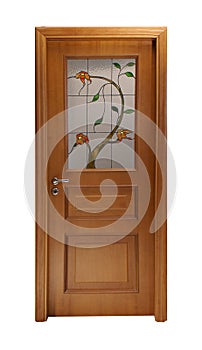 Door with flowers