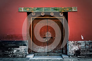 Door at the Forbidden City, Beijing, China photo