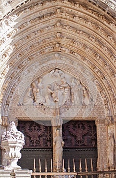 Door of forgiveness, cathedral of Toledo