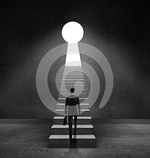 Door in form keyhole