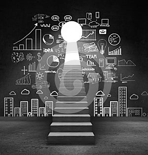 Door in form keyhole