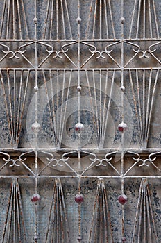 Door grille abstract motif