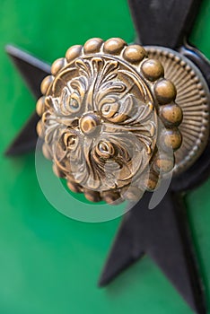 Door handle in Birgu, Malta