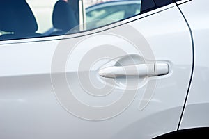 Door handle of the car