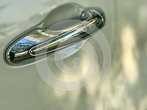Door handle of the car