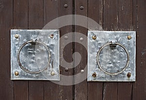 Puerta sobre el viejo de madera puerta 