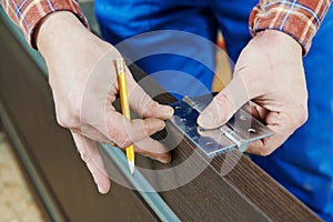 Door hinge installation