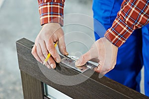 Door hinge installation