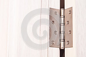 Door hinges. Hinges for wooden doors in the interior