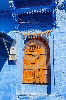 Door of a house in Jodhpur