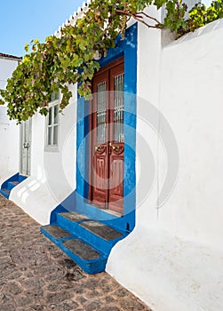 Door in Hydra town, Greece.