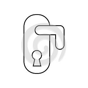 door knob icons isolated on white background