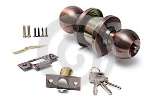 Door knob and lock assembly