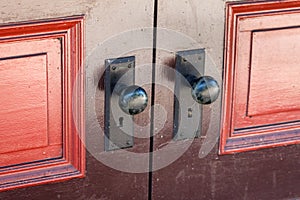 Door Knobs with Old Fashioned Key Lock