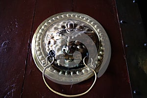 A door knocker of the Erdene Zuu Monastery in Kharkhorin, Mongolia