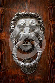 Door knocker, Florence, Tuscany, Italy