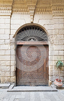 Door leading to Bayt Al-Suhaymi, a historic house, Cairo, Egypt photo
