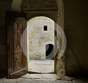 Door leading to the monastery yard