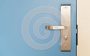 Door locked with coppy space for text advertise