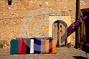 door market and clothes in tamerza tunisia