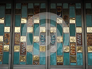 door Mexico city Basilica of Our Lady of Guadalupe